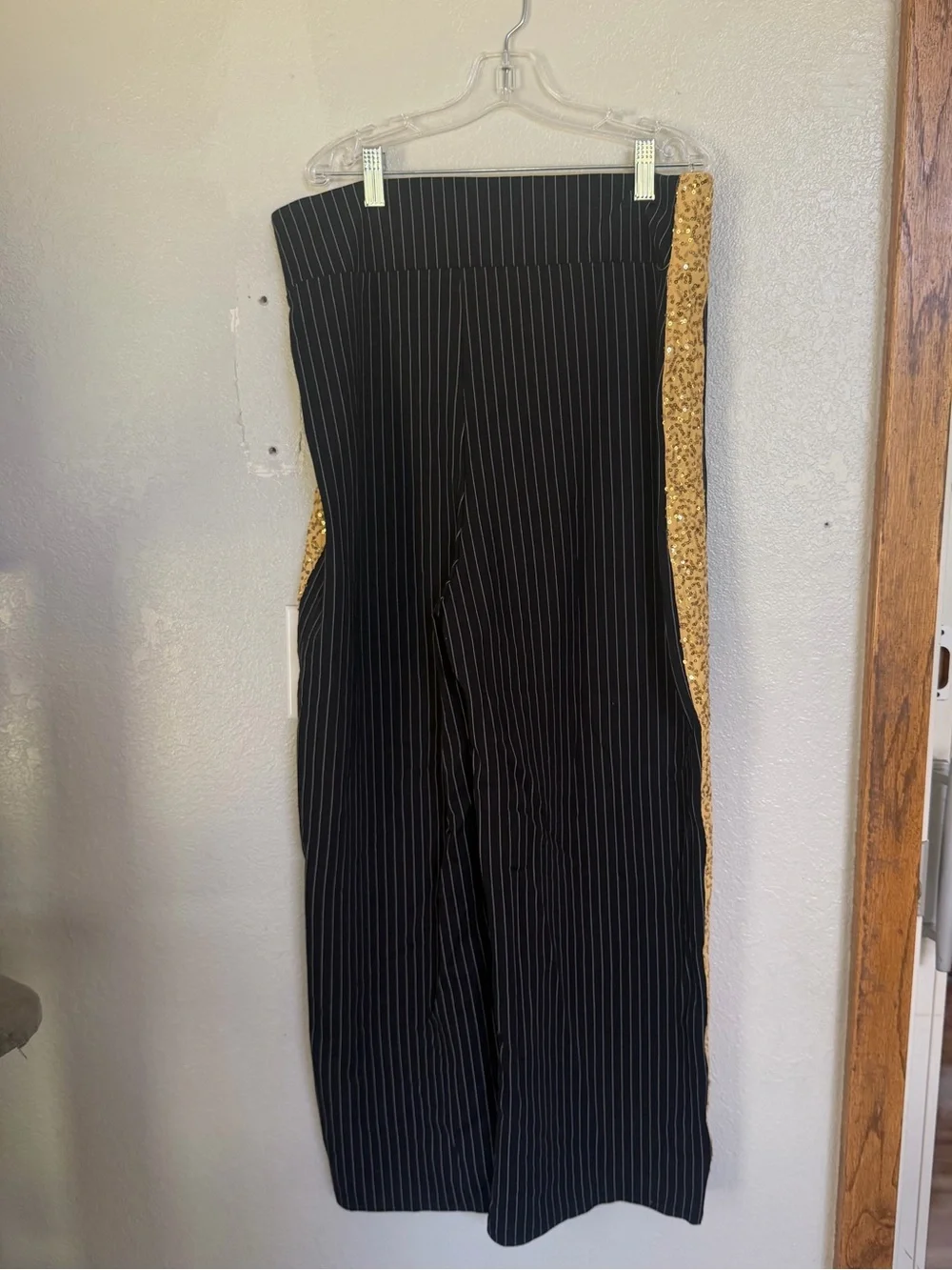 Gold Sequin Crop Tank Top with Sequin Pants